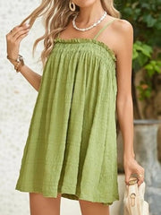 Frill Textured Mini Cami Dress
