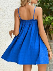 Frill Textured Mini Cami Dress