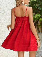 Frill Textured Mini Cami Dress