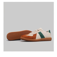 Full Grain Leather Suede Women Trainers
