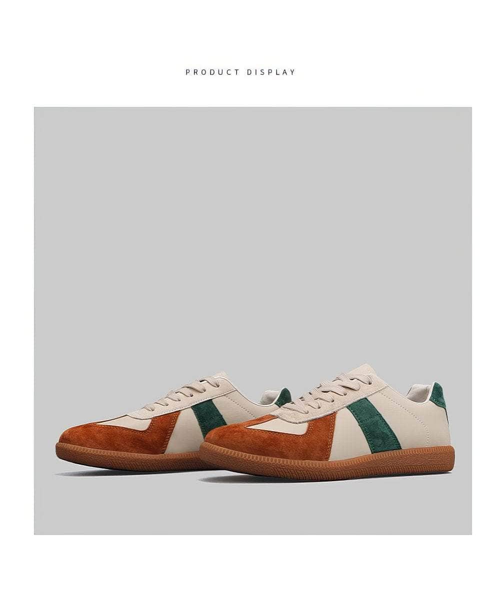 Full Grain Leather Suede Women Trainers