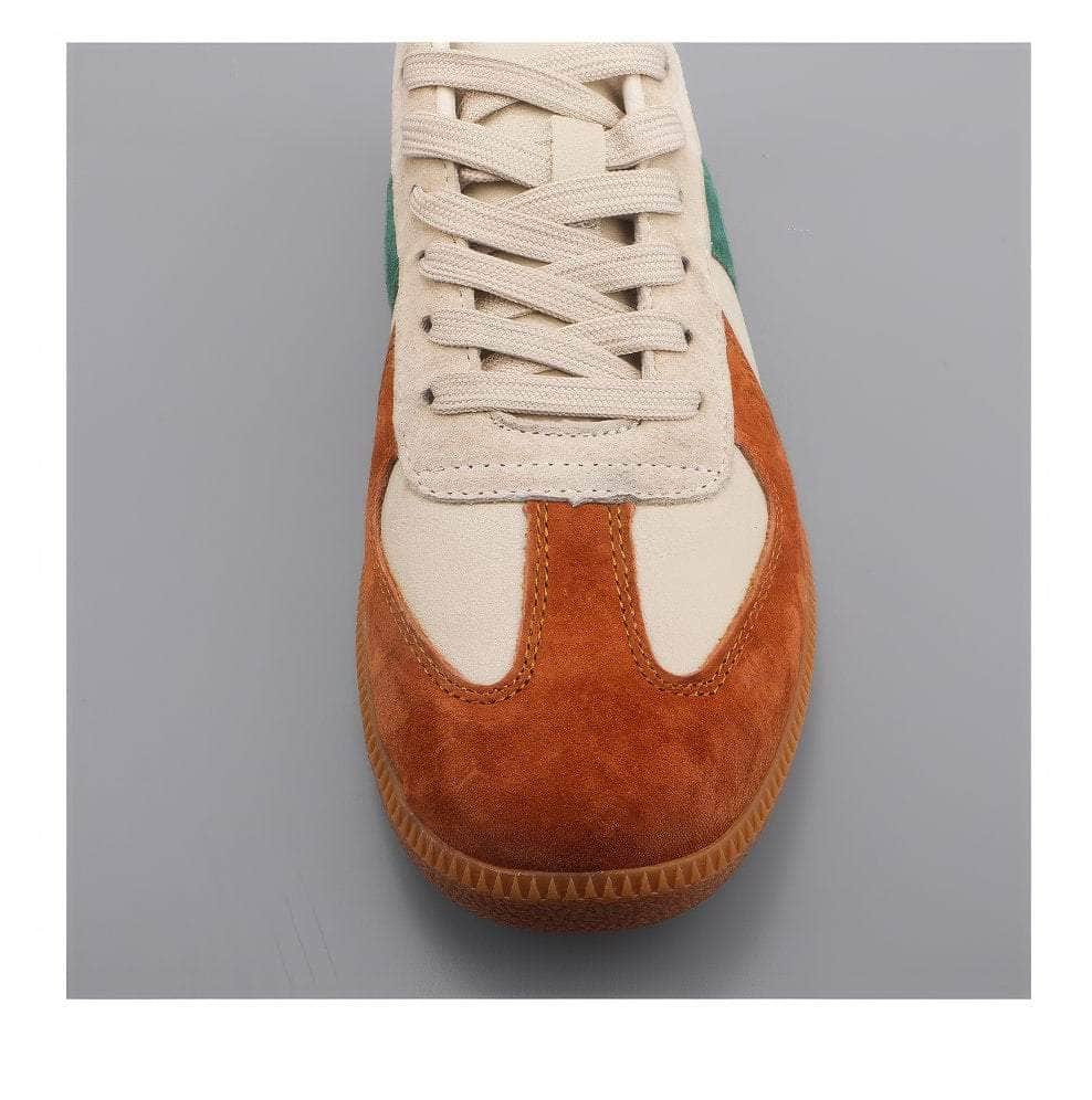 Full Grain Leather Suede Women Trainers