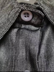 Full Size Button-Down Maxi Denim Dress Plus Size