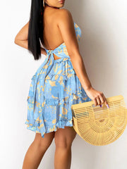 Full Size Cutout Halter Neck Cami Dress Plus Size