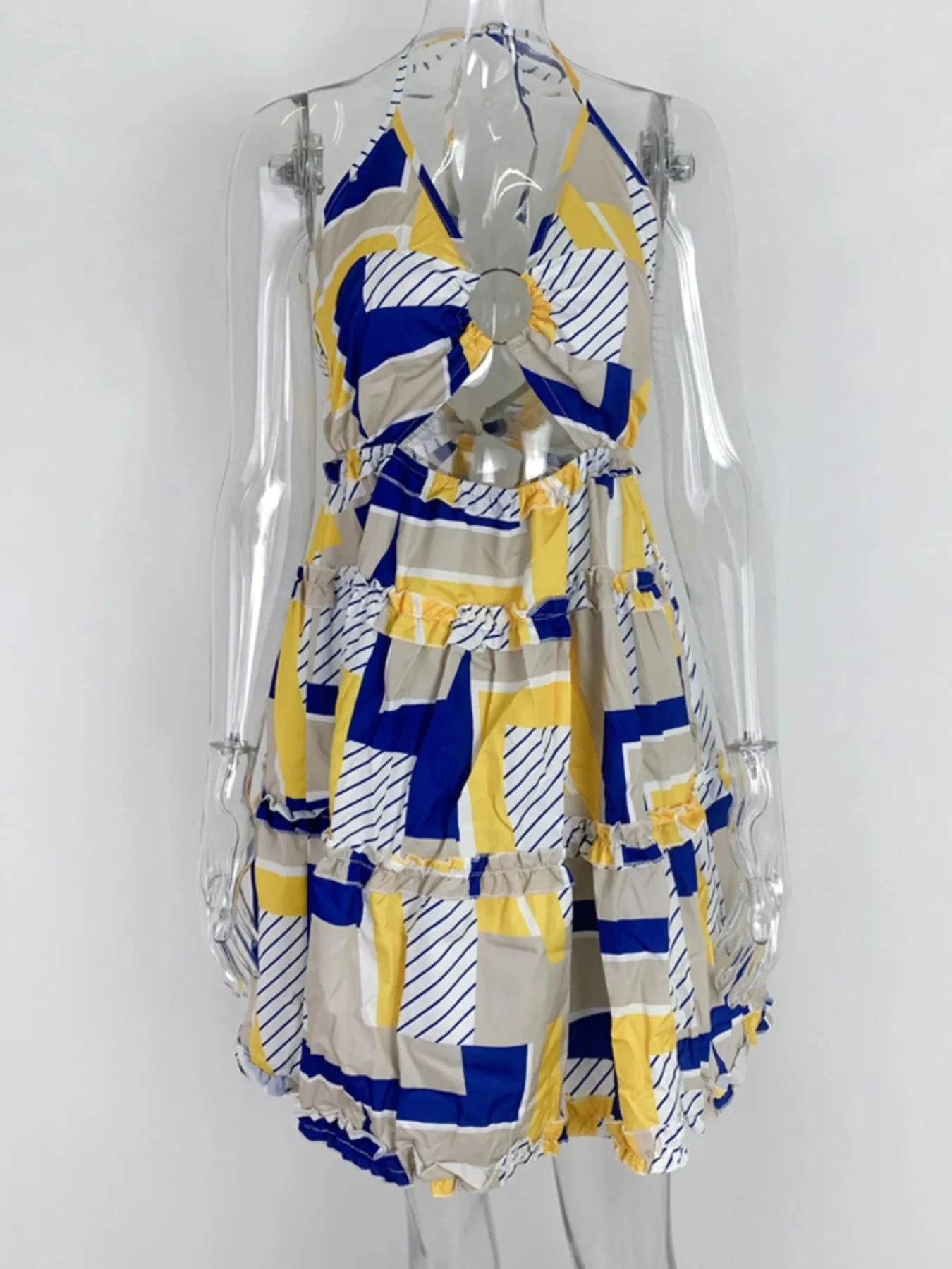 Full Size Cutout Halter Neck Cami Dress Plus Size