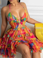 Full Size Cutout Halter Neck Cami Dress Plus Size