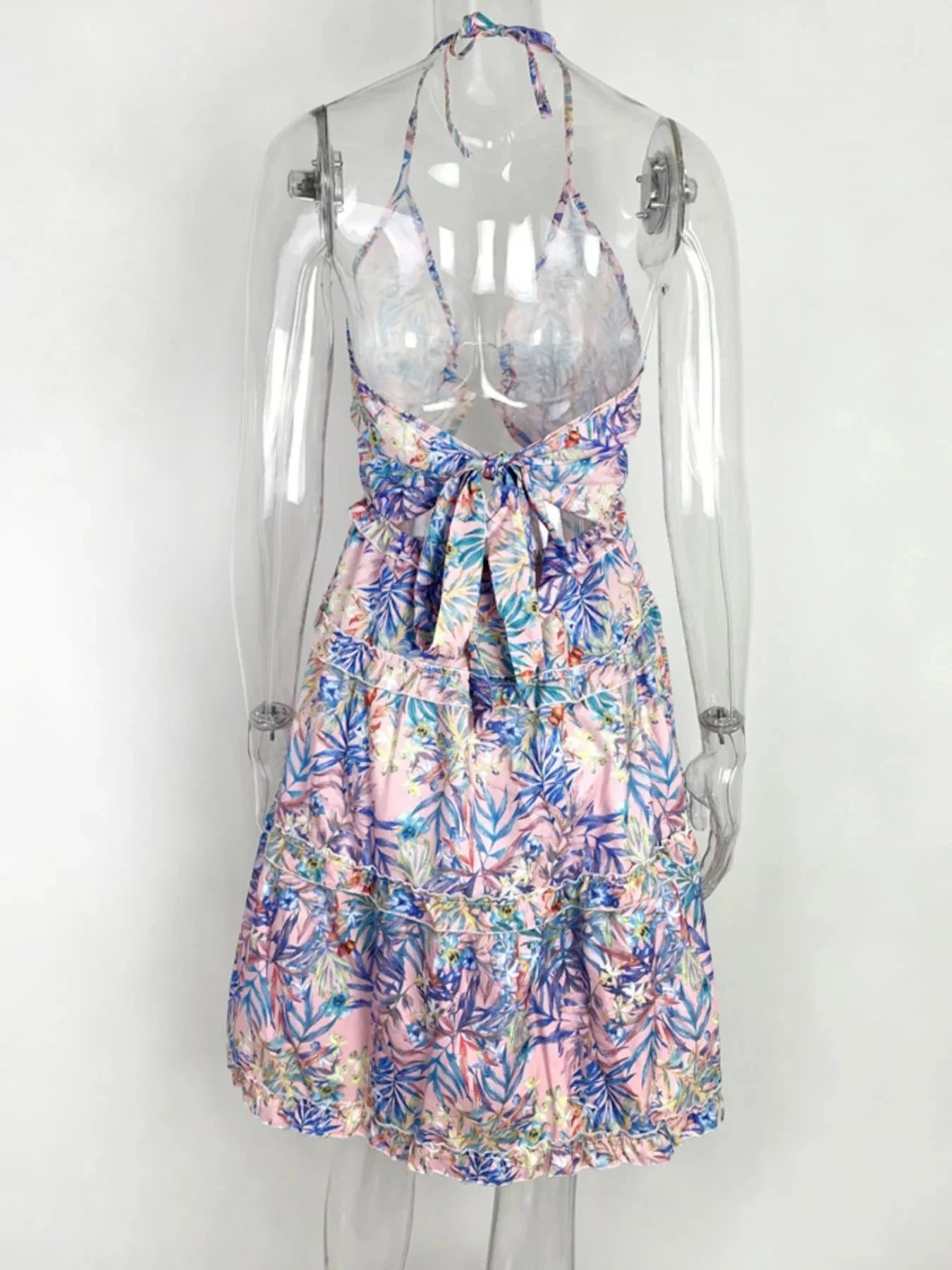 Full Size Cutout Halter Neck Cami Dress Plus Size