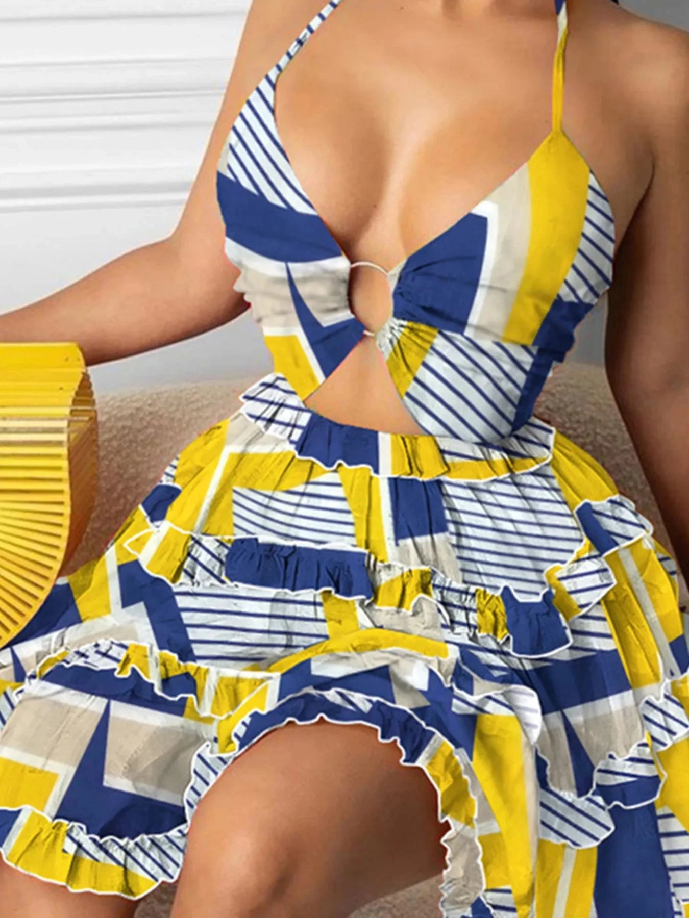 Full Size Cutout Halter Neck Cami Dress Plus Size