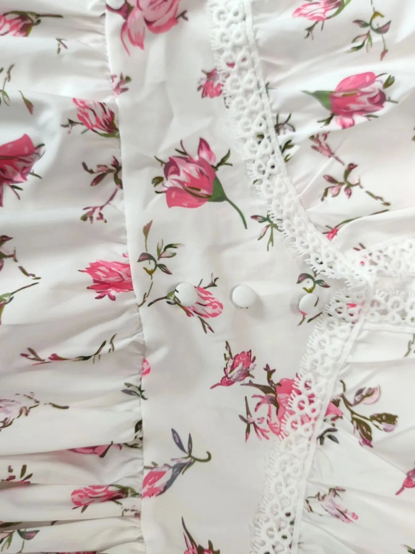 Full Size Floral V-Neck Long Sleeve Mini Dress Plus Size