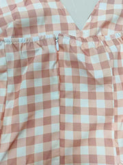 Full Size Gingham Halter Neck Maxi Dress Plus Size