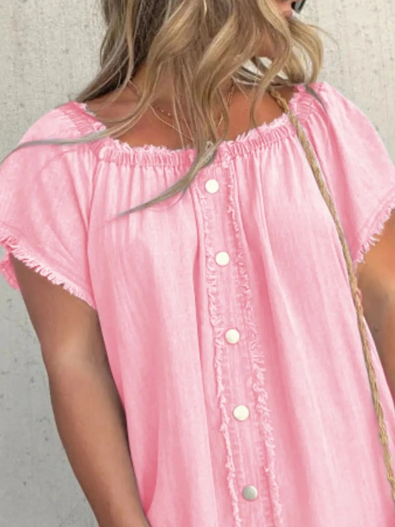 Full Size Raw Hem Mini Denim Dress Plus Size