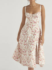 Full Size Slit Sweetheart Neck Cami Dress Plus Size