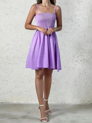 Full Size Smocked Square Neck Cami Dress Plus Size