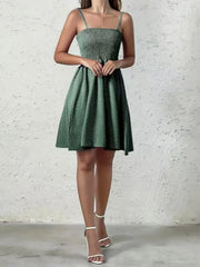 Full Size Smocked Square Neck Cami Dress Plus Size