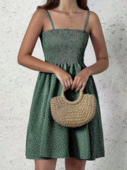 Full Size Smocked Square Neck Cami Dress Plus Size