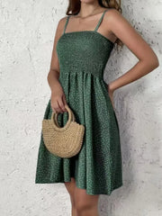 Full Size Smocked Square Neck Cami Dress Plus Size