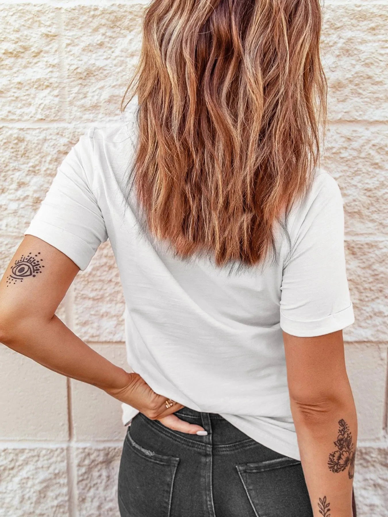 Game Day Bowknot Embroidered Casual Tee