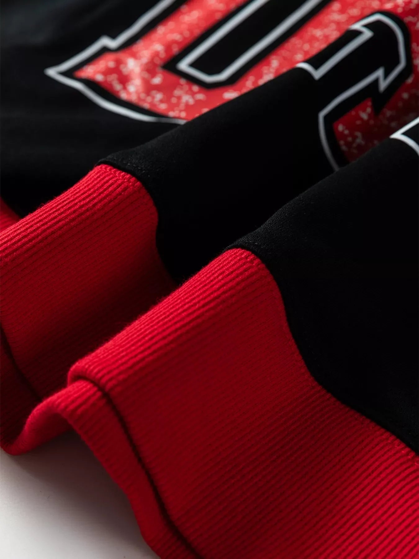 GAME DAY Letter Graphic Varsity Striped Detail Baggy Sweatshirt