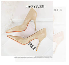 Geometric Gradient Pointy Toe Stilettos