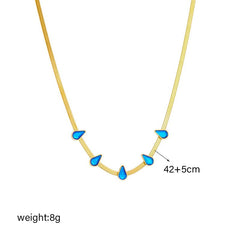 Geometric Heart Colorful Crystals Pendant Necklace