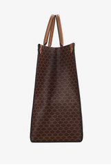 Geometric Pattern Shoulder Tote Bag