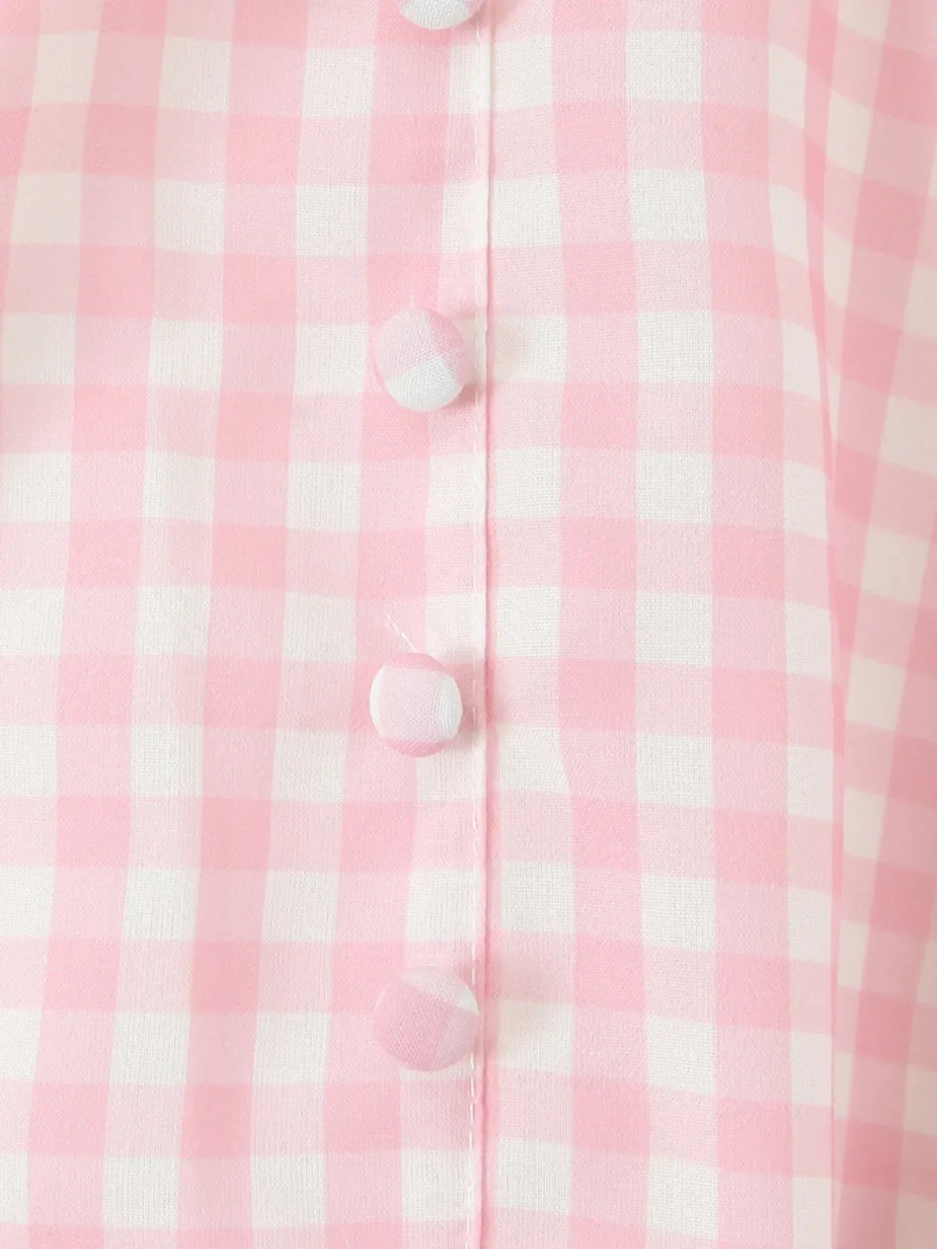 Gingham Ruffle Mini Dress with Lace Trim