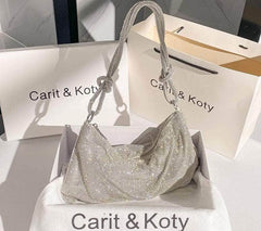 Glistening Slouchy Bling Rhinestone Purse