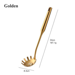 Gold Kitchenware Set - Long Handle Stainless Steel Cooking Tools 1Pc 1