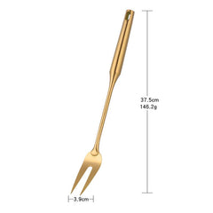 Gold Kitchenware Set - Long Handle Stainless Steel Cooking Tools 1Pc