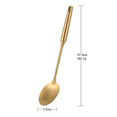 Gold Kitchenware Set - Long Handle Stainless Steel Cooking Tools 1Pc 2