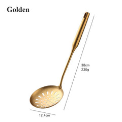 Gold Kitchenware Set - Long Handle Stainless Steel Cooking Tools 1Pc 7