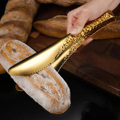 Gold Stainless Steel Kitchen Utensils Set with Storage Stand
