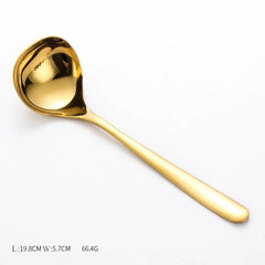 Gold Stainless Steel Kitchen Utensils Set with Storage Stand j