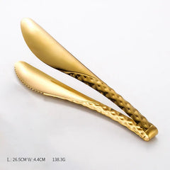 Gold Stainless Steel Kitchen Utensils Set with Storage Stand p