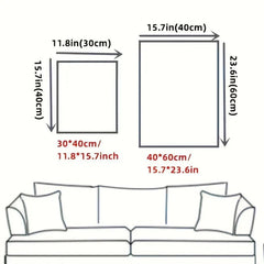Graffiti Art Pink Dollar Sign Canvas: Modern Poster Print for Living Room Decor - Frameless
