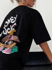 Graphic Oversized Round Neck T-Shirt