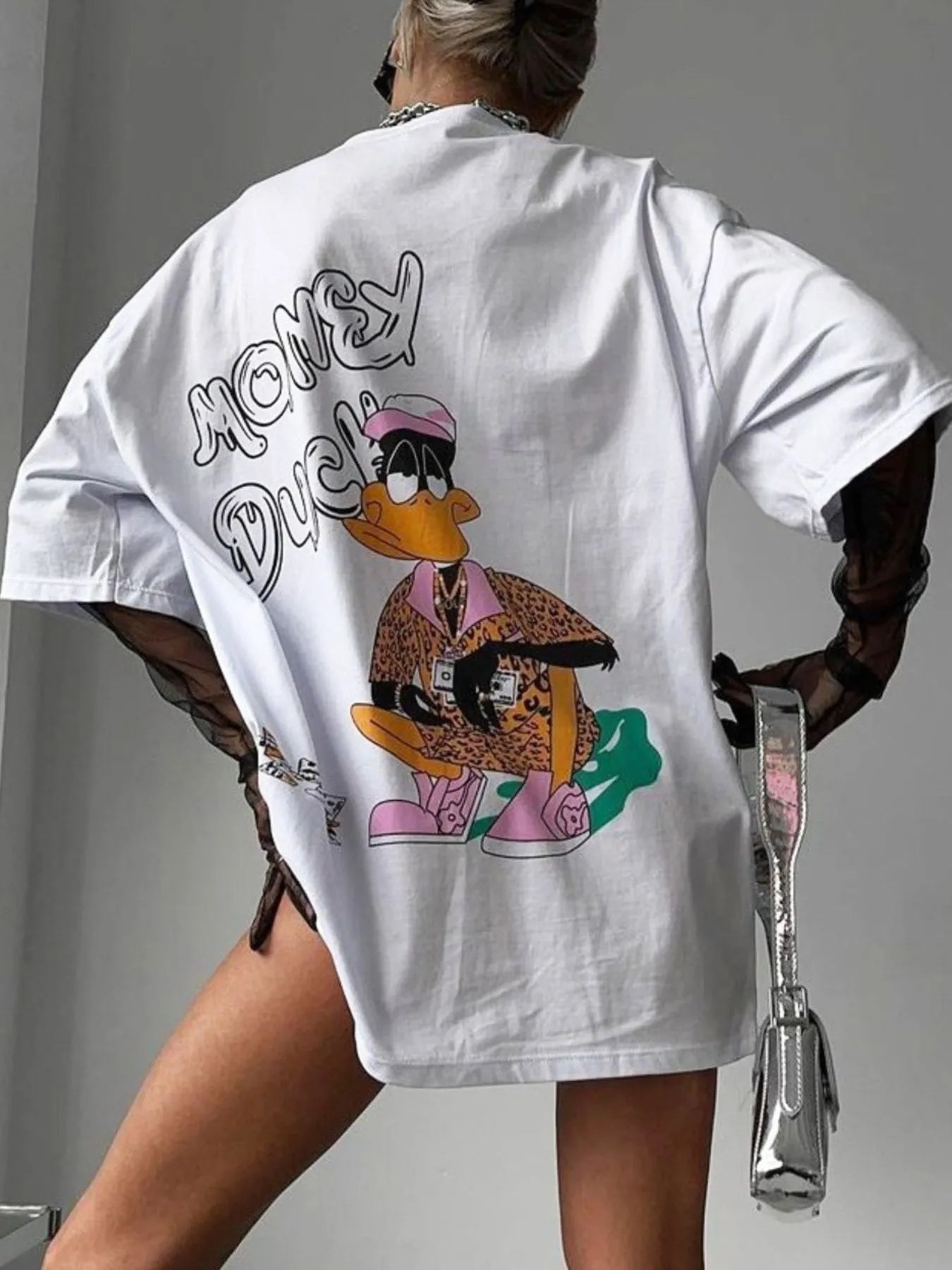 Graphic Oversized Round Neck T-Shirt