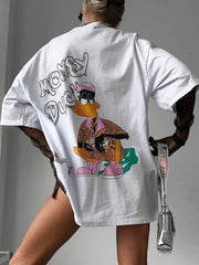 Graphic Oversized Round Neck T-Shirt