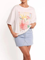 Graphic Round Neck Short Sleeve T-Shirt