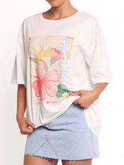 Graphic Round Neck Short Sleeve T-Shirt