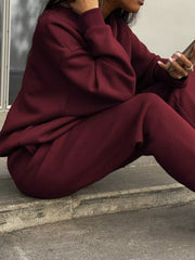 Half Zip Sweatshirt and Pants Set