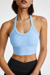 Halter Neck Active Cami Misty Blue / S