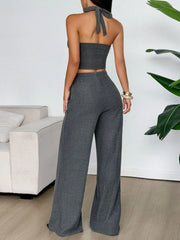 Halter Neck Cami and Pants Set