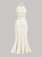 Halter Neck Cami and Skirt Set