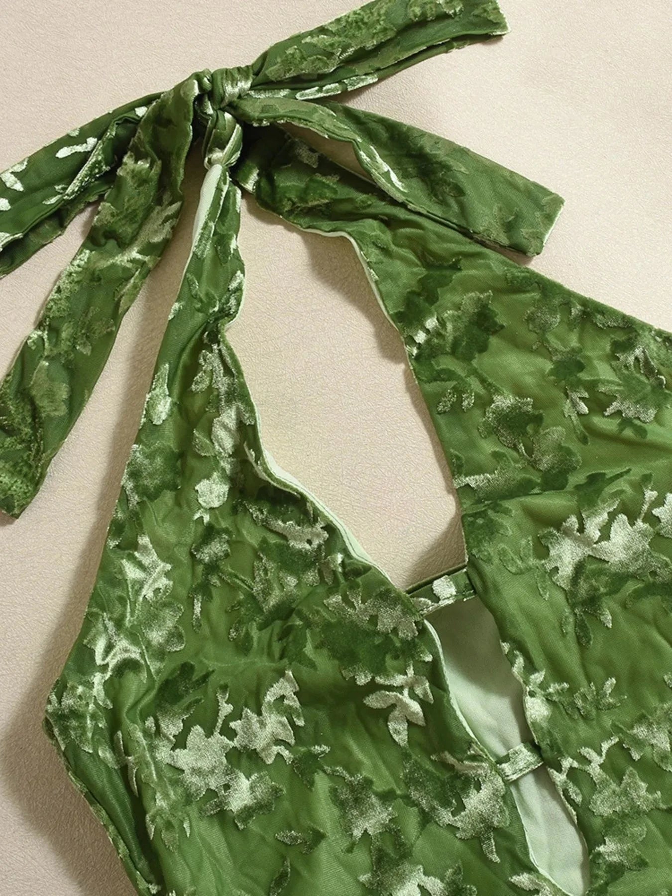 Halter Neck Cutout Midi Dress