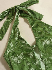 Halter Neck Cutout Midi Dress