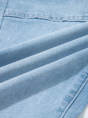 High Rise Barrel Relaxed Patch Pocket Jeans