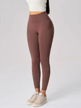 High Waist Active Leggings Dark Brown / 12