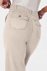 High Waist Jeans with Pockets