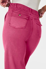 High Waist Jeans with Pockets